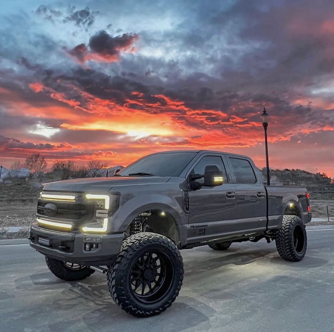 lifted trucks with rims