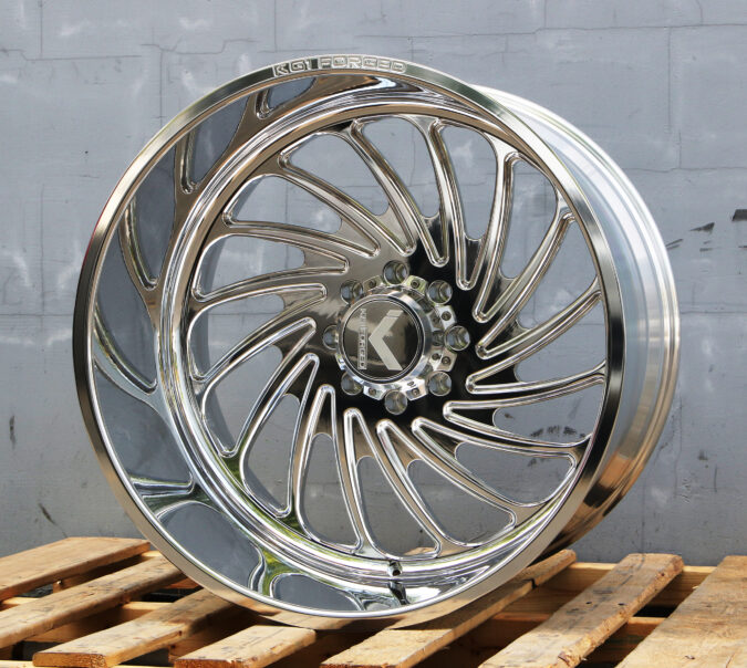 26x14 KF023 Bender 8 lug Polished