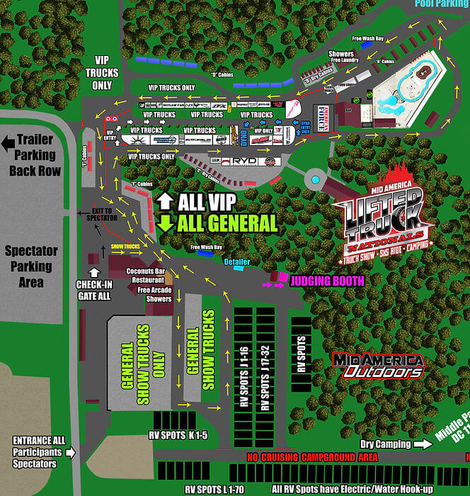 Lifted Truck Nationals Map